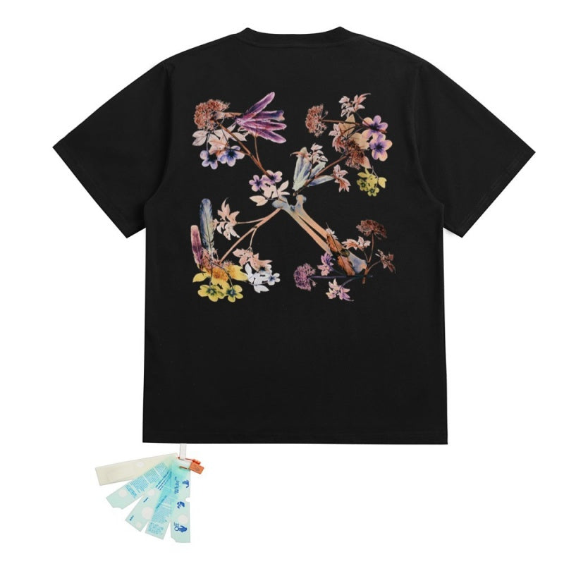 OFF WHITE T SHITRS High-quality 100% pure cotton streetwear