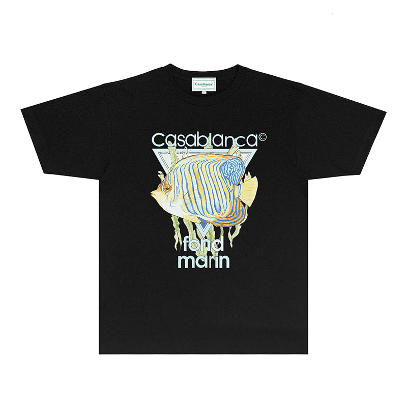 Casablanca T Shirts Street High-quality pure cotton