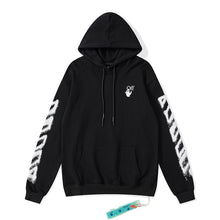 OFF Splash Ink Graffiti Pullover Hooded Sweater