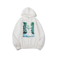 Off White hoodie speed bump landscape illustration fleece hooded