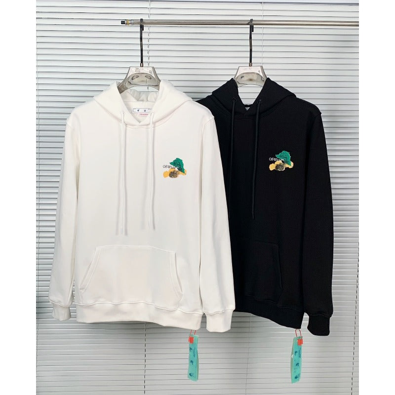 Off White hoodie painted arrow pattern hooded