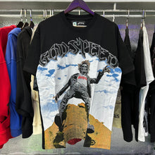 Godspeed T Shirts Falling Skull Print Cotton Casual Short Sleeve Men and Women
