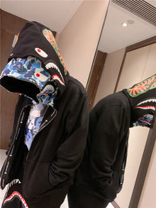 Bathing Ape Bape Hoodie Camouflage Cardigan Men's and Women's Sweater Hoodie Coat