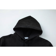 Off White hoodie pocket letter portrait pattern pullover