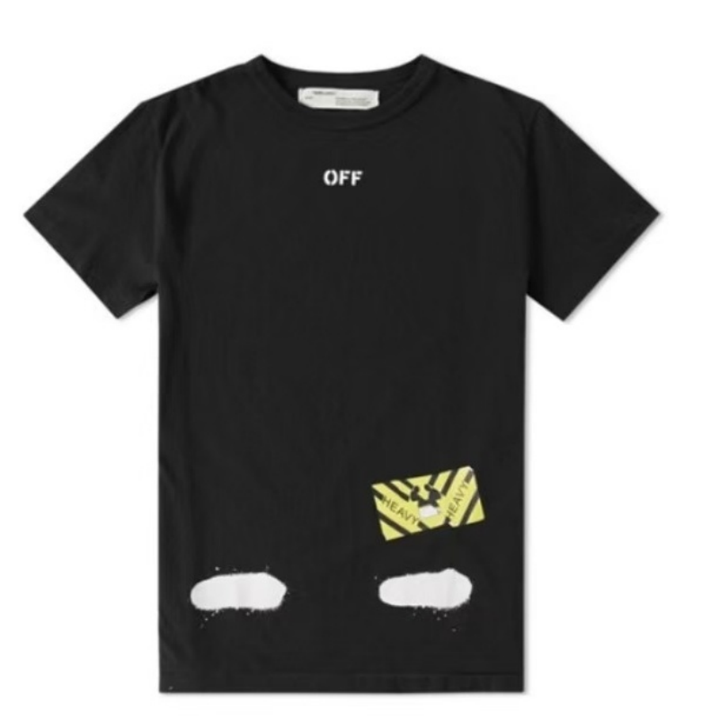 OFF WHITE T SHITRS High-quality 100% pure cotton streetwear