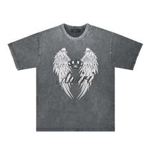 Amiri Washed Distressed T Shirt Printed Trendy Pure Cotton