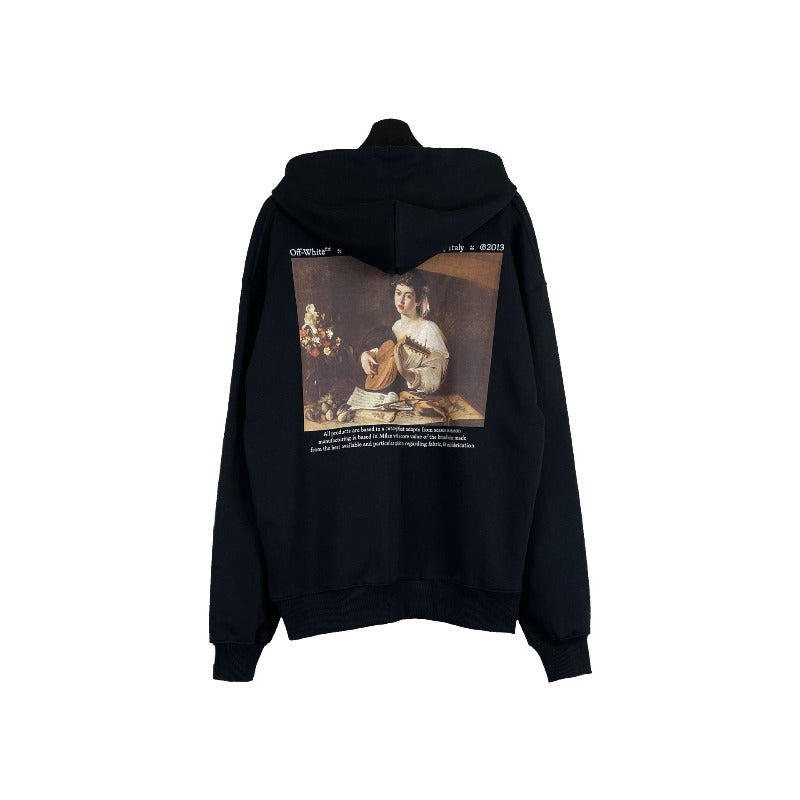 OW Guzheng women's pattern pullover hooded sweater