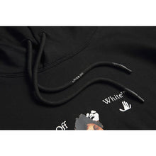 Off White hoodie woman bouquet basket pattern arrow hooded