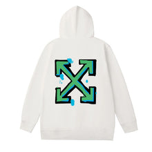 OW graffiti gradual change arrow pullover hooded sweater