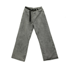 Men Jeans Loose Straight Wide-Leg Pants Spring and Autumn Hip Hop Retro Washed Trousers