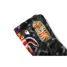 Bathing Ape Bape Hoodie Camouflage Shark Tiger Head Double Hat Sweater