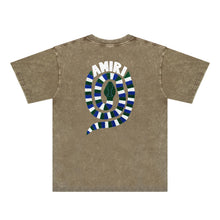 Amiri Washed Distressed T Shirt Printed Trendy Pure Cotton