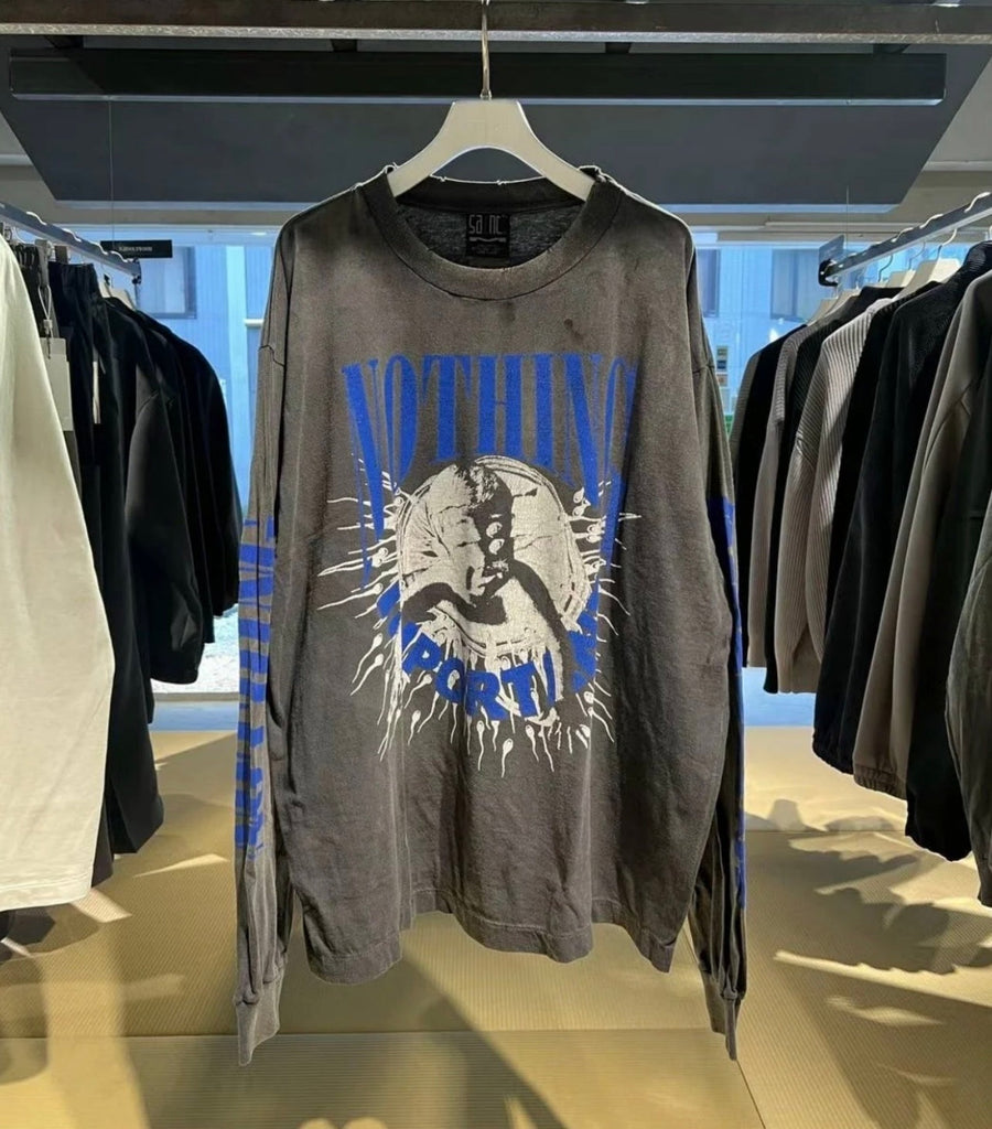 Saint Michael long sleeve shirts Premium-quality pure cotton streetwear for autumn