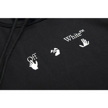 Off White hoodie blue melted arrow pattern hooded