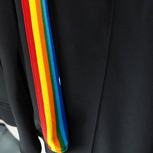 Palm Angels sweatshirt & sweatpants Two-piece set Rainbow stripes Striped zip-up cardigan