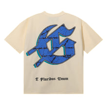 Godspeed T Shirts Skull City Reflection Print Cotton Casual Short Sleeve Men and Women