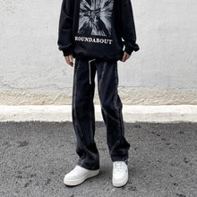 Men Jeans Vintage Jeans Straight Loose Pants