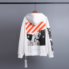 Off White hoodie 梦露图案印花套头连帽