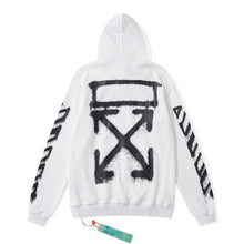 OFF Splash Ink Graffiti Pullover Hooded Sweater