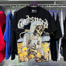Godspeed T Shirts Skull Bee Sunflower Print Cotton Short Sleeve Men and Women