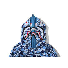 Bathing Ape Bape Hoodie Camouflage Double Hat Autumn/Winter Fleece Cardigan Zipper Loose Shark