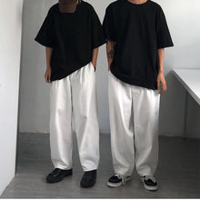 Men Jeans Oversize Loose Retro Casual Wide Leg Denim Pants
