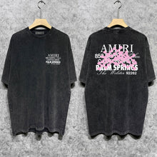 Amiri Washed Distressed T Shirt Printed Trendy Pure Cotton