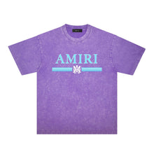 Amiri Washed Distressed T Shirt Printed Trendy Pure Cotton
