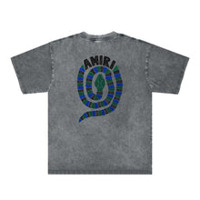 Amiri Washed Distressed T Shirt Printed Trendy Pure Cotton