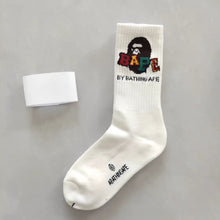Bathing Ape Bape Socks Ape Head Towel Bottom Socks Casual Sports Socks Basketball
