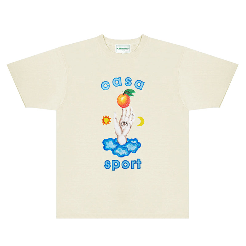 Casablanca T Shirts Street High-quality pure cotton