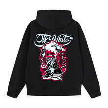 Off White hoodie cartoon scorpion alphabet pattern pullover hooded