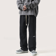 Men Jeans Spring and Autumn Straight Retro Wide-Leg Pants