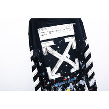 Off White hoodie Fireworks Ink Graffiti Hooded